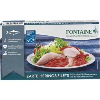 Zarte Heringsfilets in Tomate