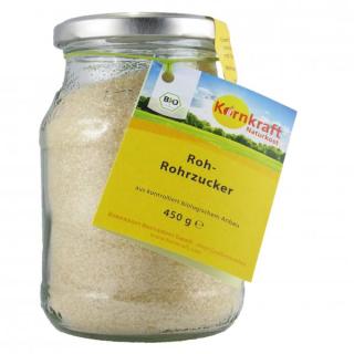 Roh-Rohrzucker Pfandglas