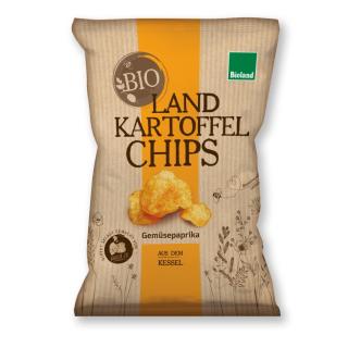 Landkartoffelchips Gemüsepapri